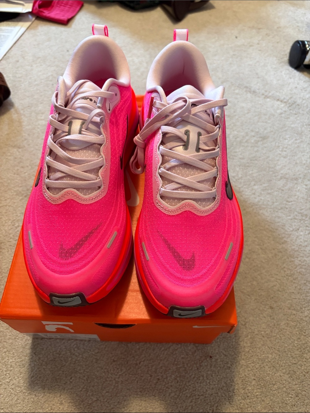 Nike Vomero Plus Run Hot Pink and Light Pink Men’s Running Sneakers